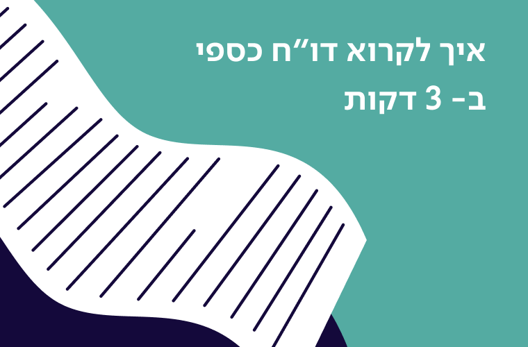איך לקרוא דוח כספי
